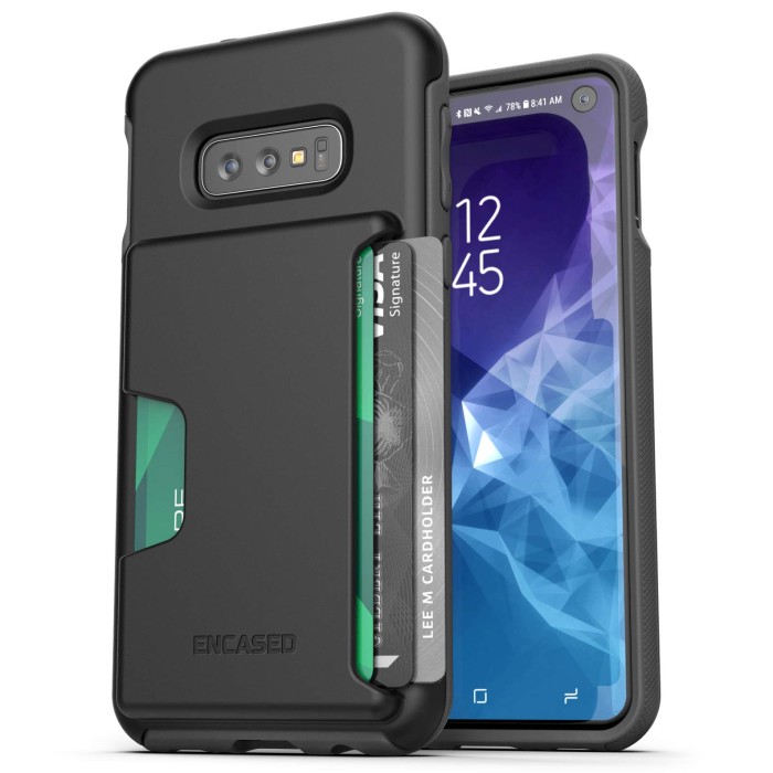 Galaxy S10e Phantom Wallet Case Black