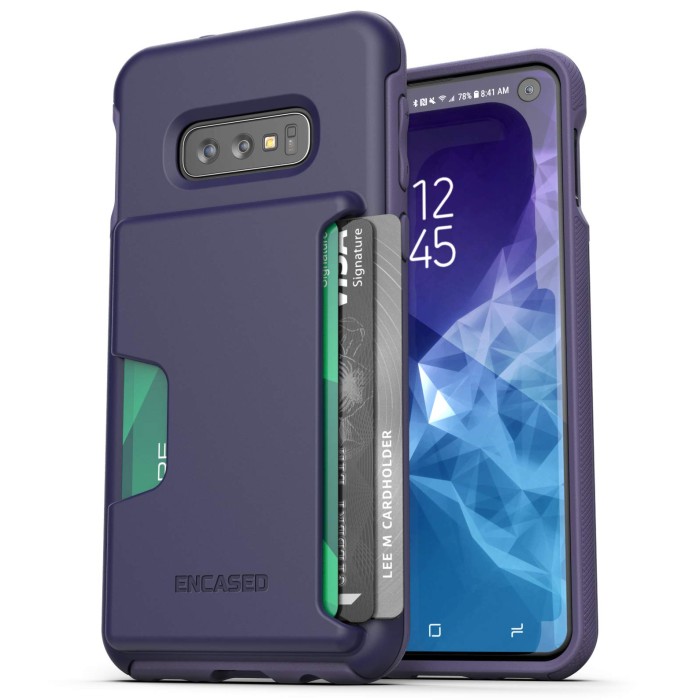 Galaxy S10e Phantom Wallet Case Purple