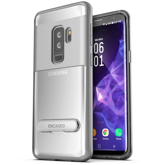 Galaxy S9 plus Reveal Case Silver