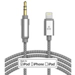 Headphone Aux Cable 4ft Cable Grey Thore