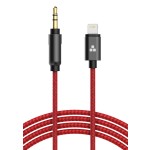 Headphone Aux Cable 4ft Cable Red Thore