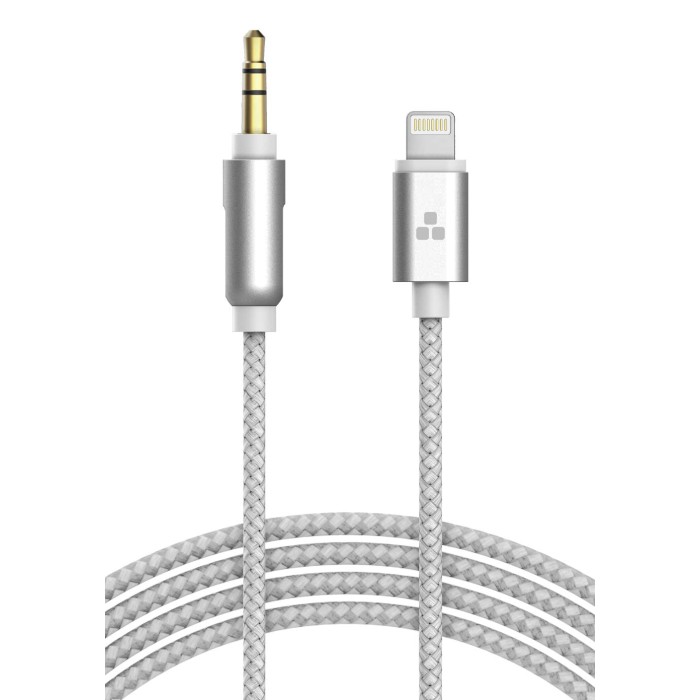 Headphone Aux Cable 4ft Cable White Thore