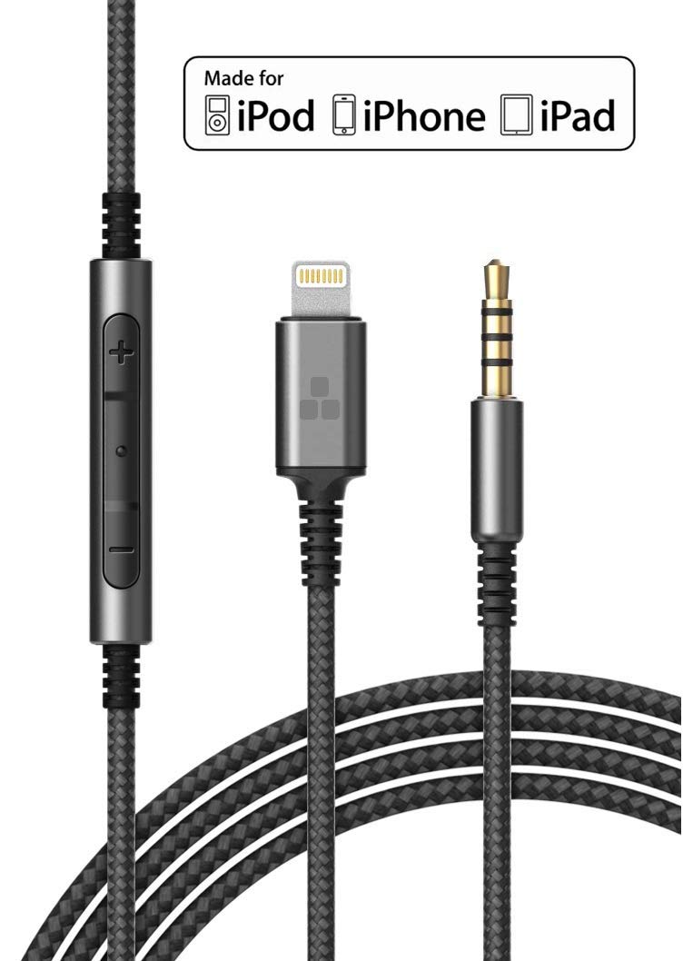 3.5 mm audio cable with lightning connector hot sale