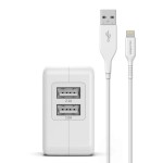 Lightning-to-USB-Charging-Cable-Plus-Dual-USB-Port-Wall-Plug-17W-5ft-Cable-White-Galvanox-3