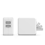 Lightning-to-USB-Charging-Cable-Plus-Dual-USB-Port-Wall-Plug-17W-5ft-Cable-White-Galvanox-4
