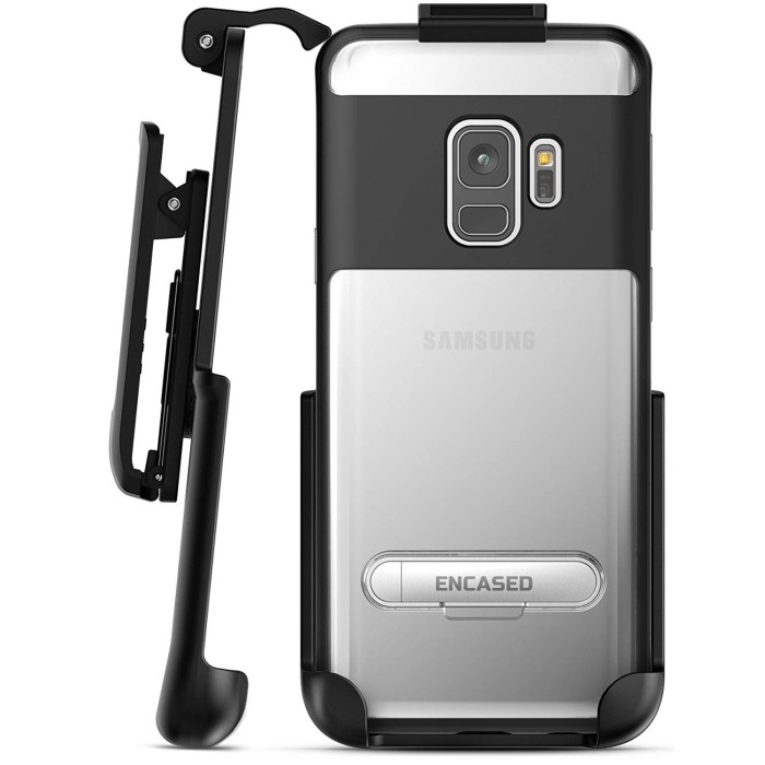 Note 9 Reveal Case and Holster Black