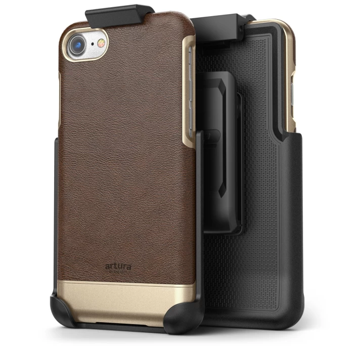 iPhone-8-Artura-Case-And-Holster-Brown-Brown-AS04BR-HL