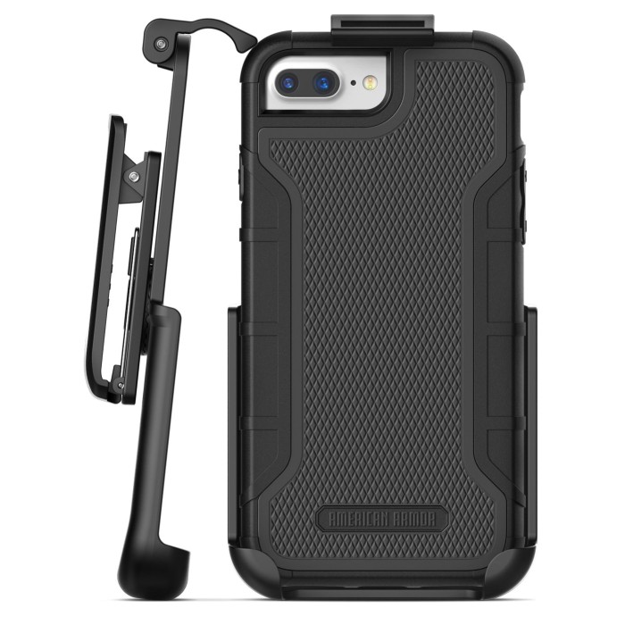 iPhone-8-Plus-American-Armor-Case-And-Holster-Black-Black-AA05BK-HL