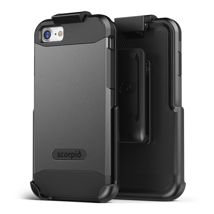 iPhone-8-Scorpio-Case-And-Holster-Grey-Grey-SF04PW