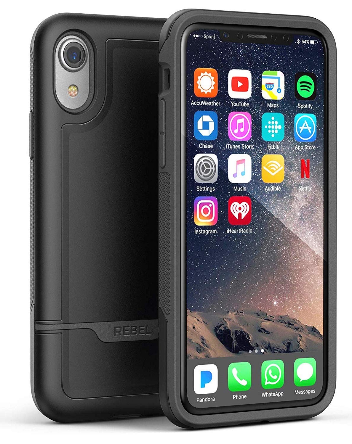 iPhone XR Rebel Case Black - Encased