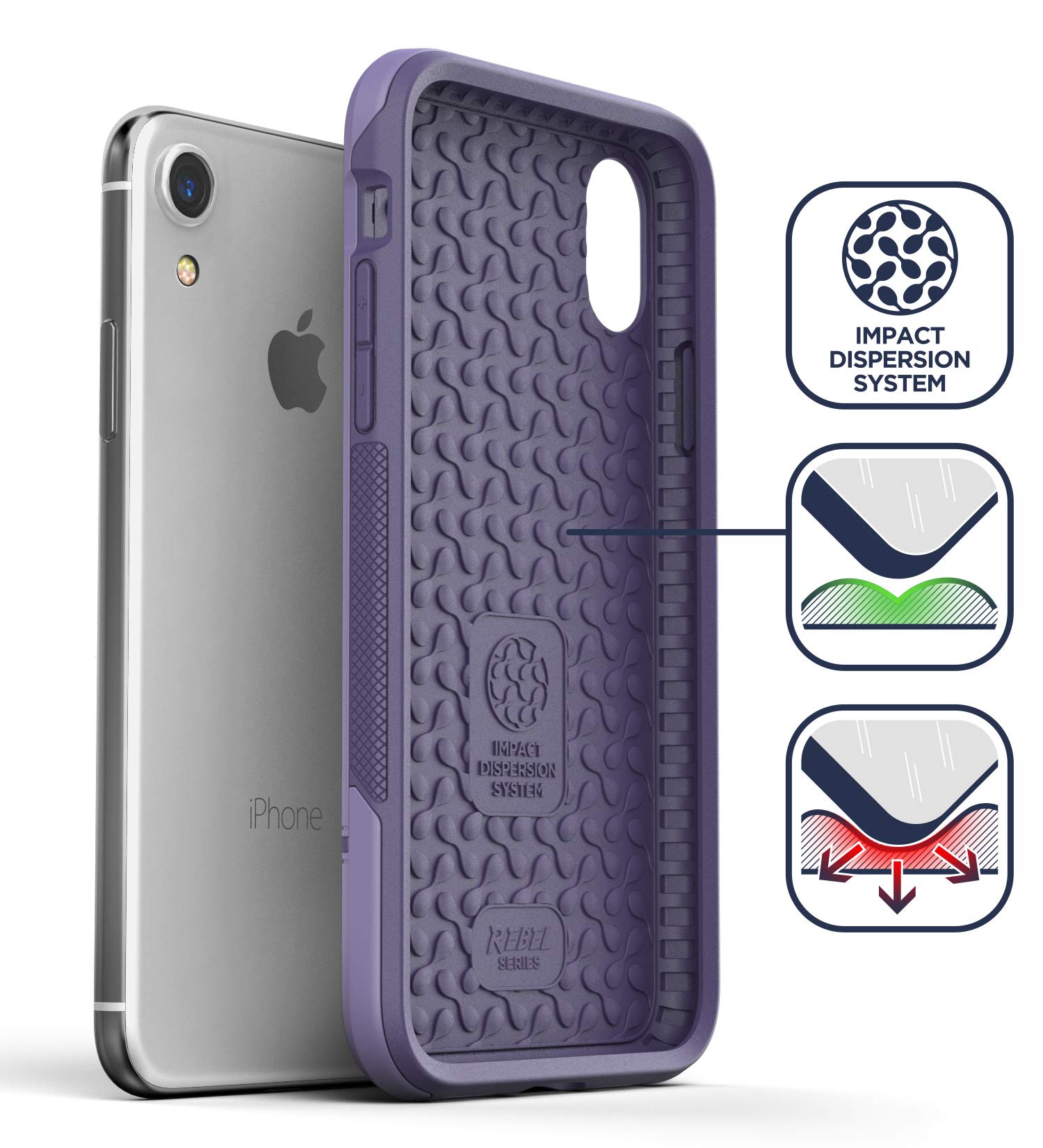 iPhone XR Rebel Case Purple - Encased