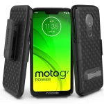 Moto-G7-Power-Slimline-Case-and-Holster-Black-Black-SL84