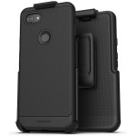 Pixel 3a XL Thin Armor Case and Holster Black