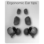 Ergonomic Ear tips Black