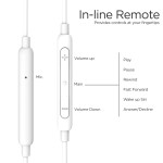 White Inline Remote