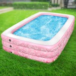 Inflatable Pool Rec_Pink_Grass