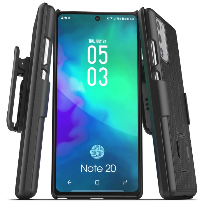Galaxy-Note-20-Duraclip-Case-and-Holster-Black-Black-HC130