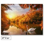 1000-Piece-Sunset-Swan-Jigsaw-Puzzle-Puzzle-Saver-Kit-Included-PZ1024-4