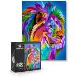 Colorful-Lion-500-Piece-Jigsaw-Puzzle-Puzzle-Saver-Kit-Included-PZ0526