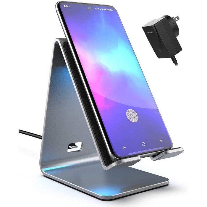 Galvanox Wireless Qi Fast Charging Stand with Adapter