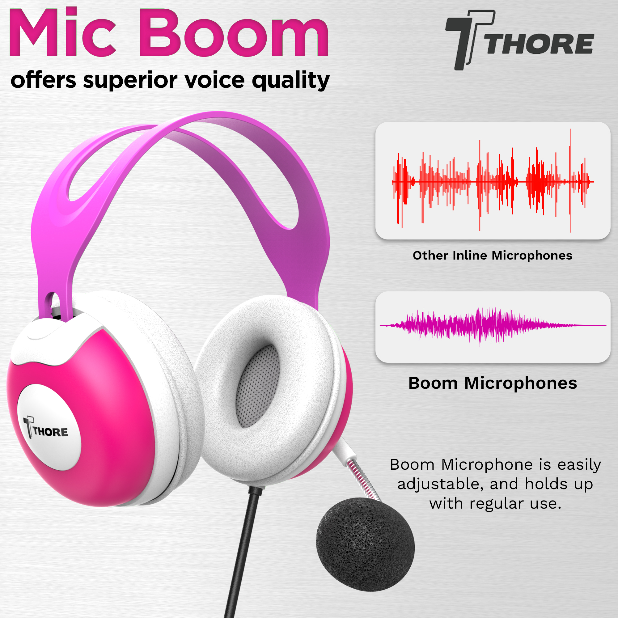 Inline discount boom mic