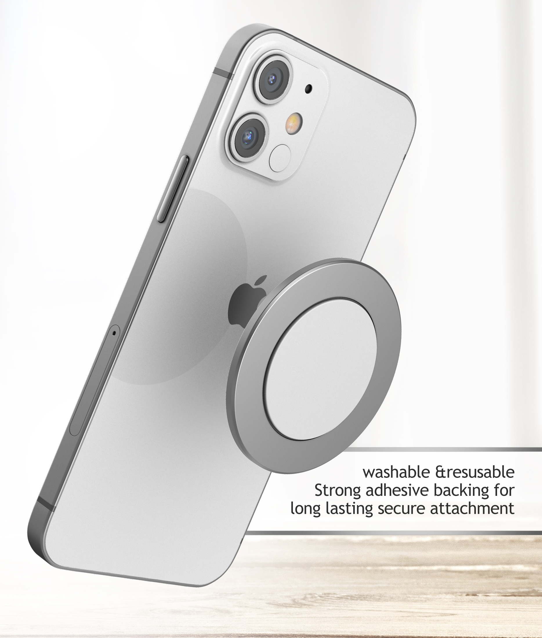 Mgesafe Magnet Sticker, Magnetic Phone case Sticker, Compatible with  MagSafe Accessories and Qi Wireless Charger, 