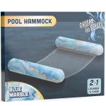Galvanox-Pool-Hammock-2-in-1-Lounger-Chair-White-Blue-Marble-IFHM002