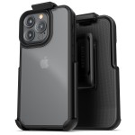 iPhone-13-Pro-Frosted-Clear-Back-Case-with-Belt-Clip-Holster-Clear-FCB176HL