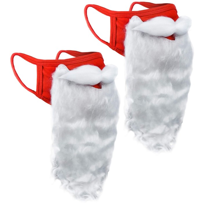 Encased-Safe-Santa-Costume-Mask-2-Pack-Red-White-SM201X2