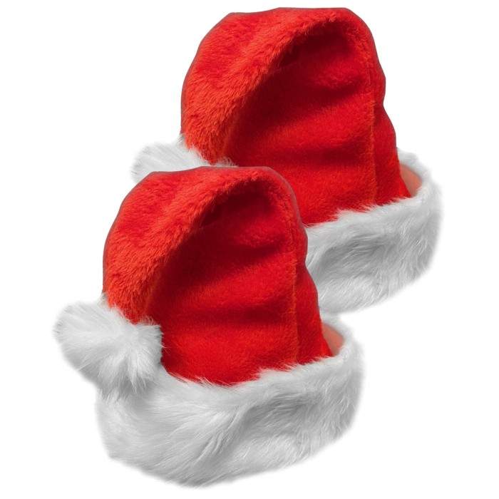 Encased-Santa-Claus-Hat-for-Adults-2-Pack-Red-White-SH401X2