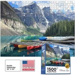 Moraine Lake 1500 Piece Jigsaw Puzzle for Adults and Teens 3
