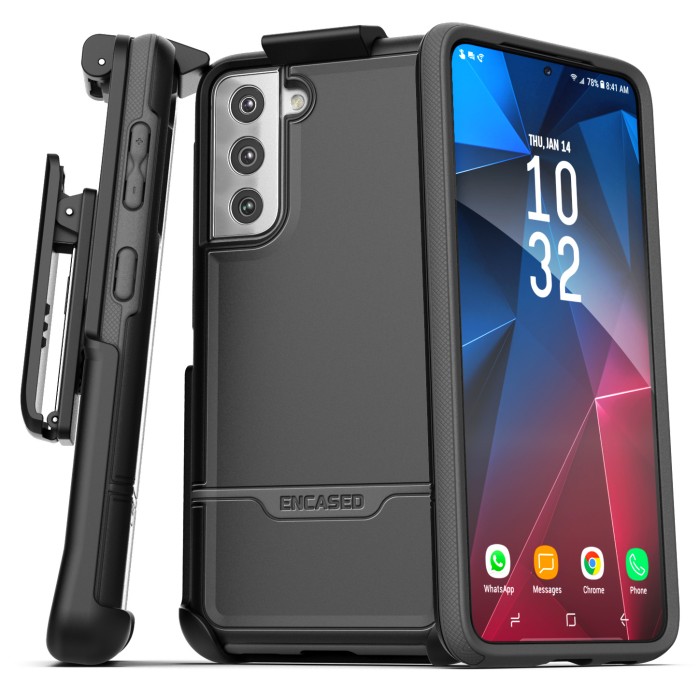 Samsung-Galaxy-S21-FE-Rebel-Case-With-Belt-Clip-Holster-Black-RB172ABHL