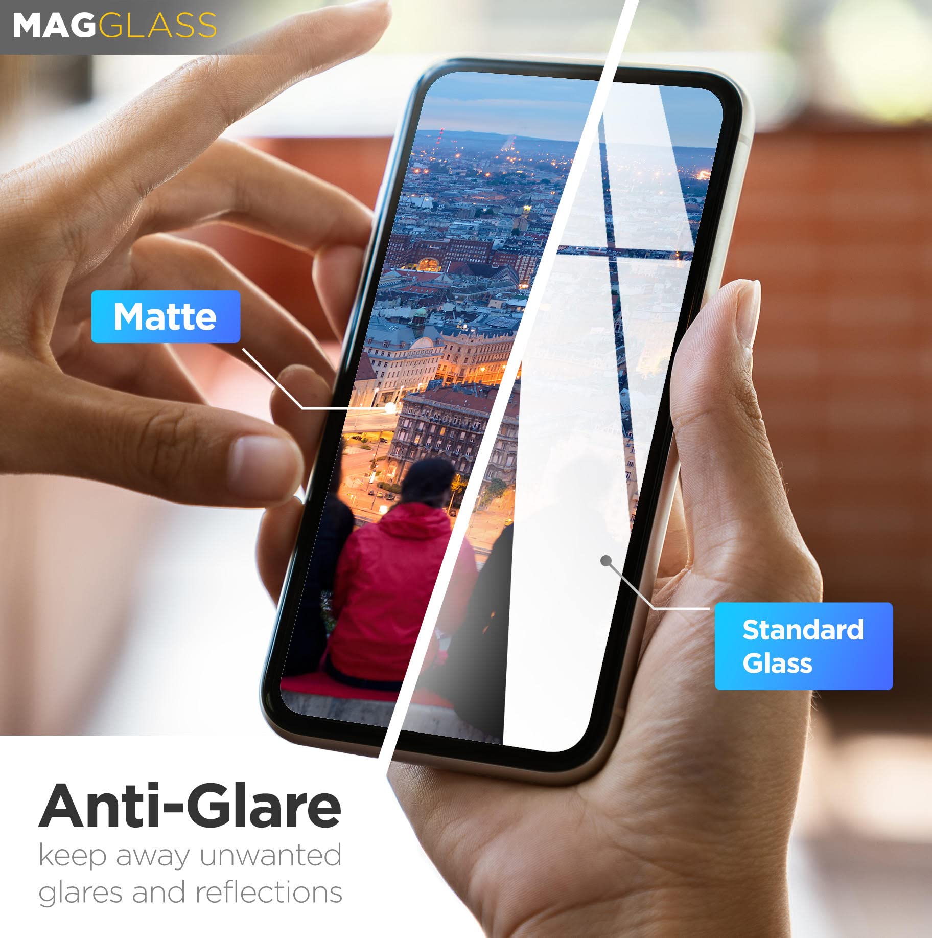 iPhone 14 Pro MagGlass Matte Anti-Glare Screen Protector - Encased