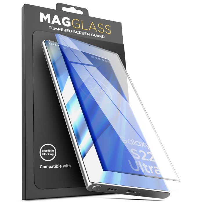 MagGlass-Samsung-Galaxy-S22-Ultra-Blue-Light-Screen-Protector-Clear-SP215D