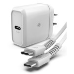 25W USD-C PD Wall Charger  with 5 Foot Cable - White-GLVPD25WW250