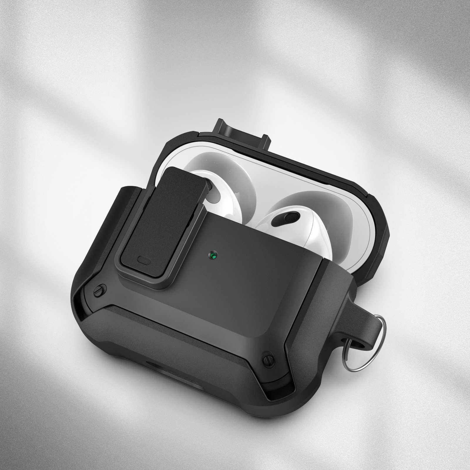 Spigen  Protective Airpods Pro Case with Keychain - Matte Black