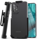 Samsung Galaxy A53 5G Clear Case with Belt Clip Holster-CB223HL