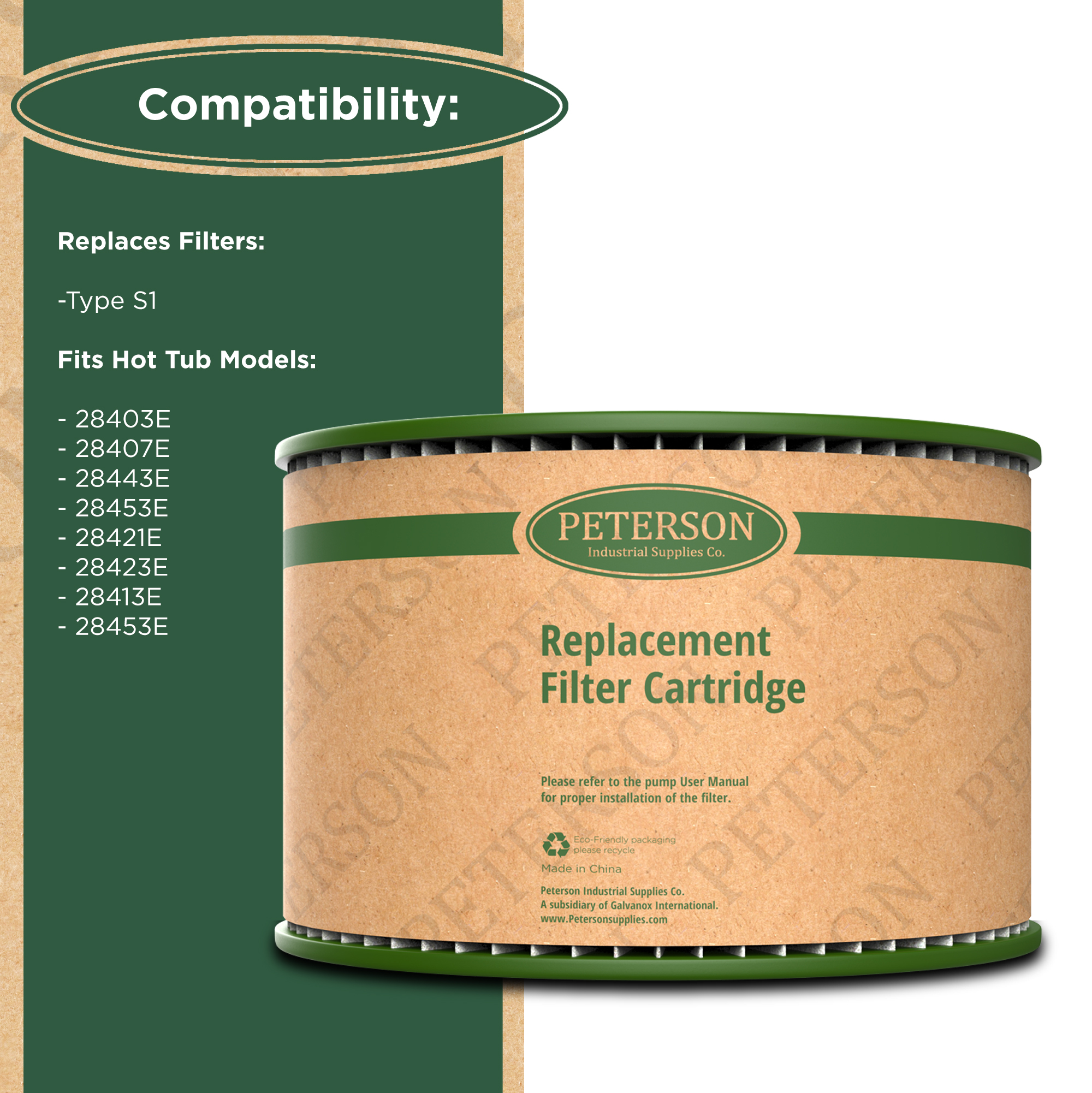 4 Intex Filter Cartridges for Spa Filters - Intex Type S1