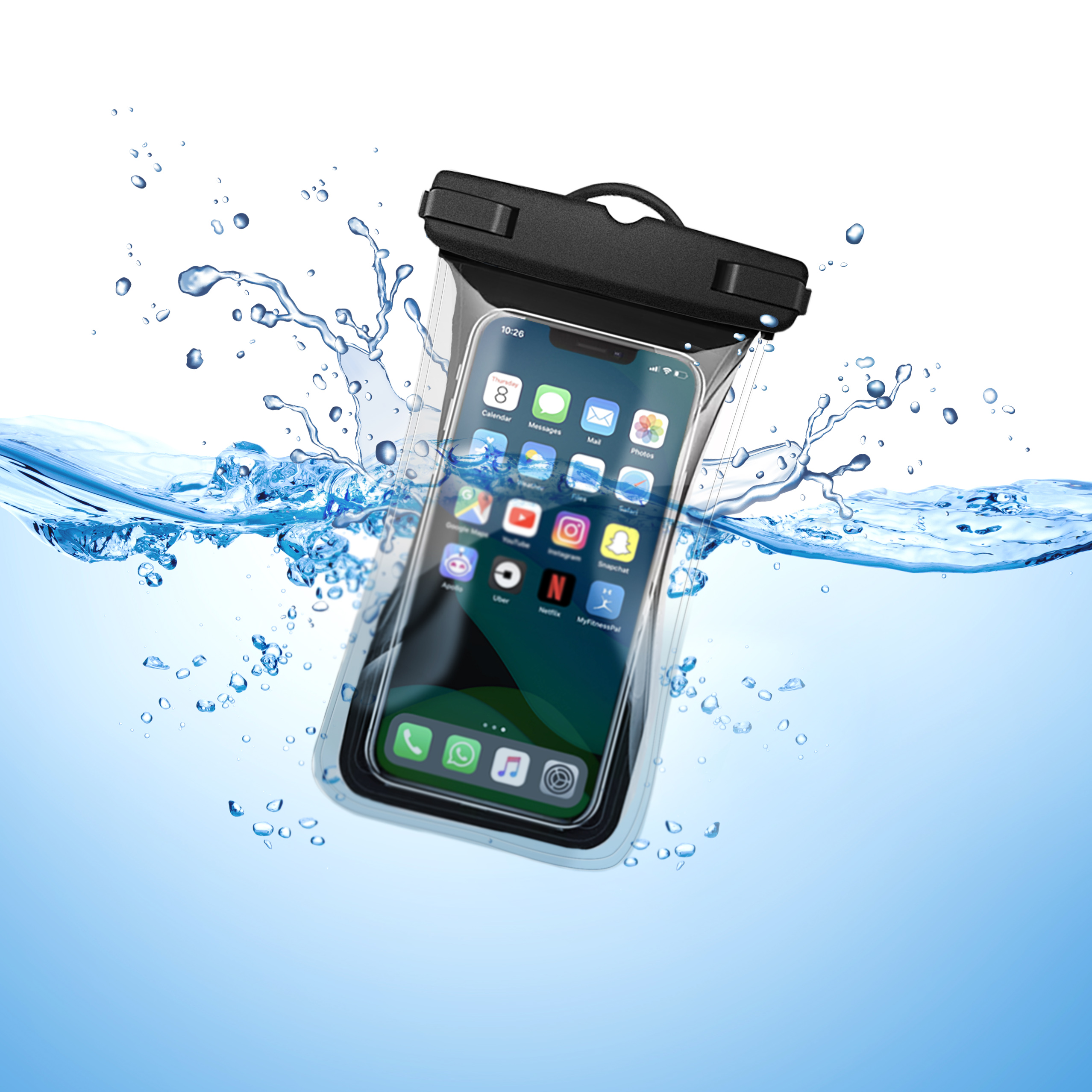 Large Floating Waterproof Phone Pouch: Double Space Waterproof