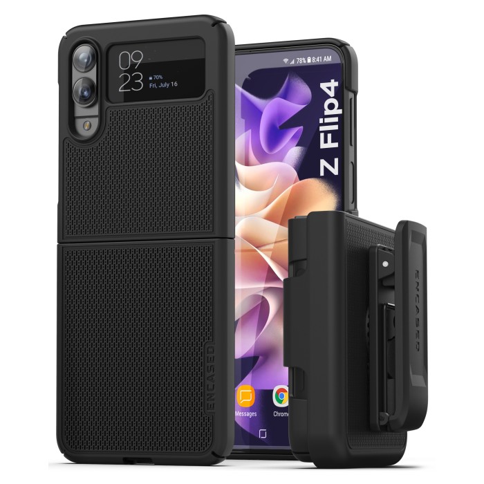 Samsung Galaxy Z Flip 4 DuraClip Case With Belt Clip Holster-HC252