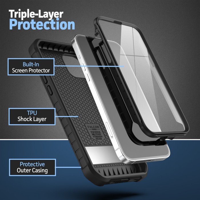 Belt Clip Holster for Spigen Ultra Hybrid - iPhone 14 Pro Max - Encased