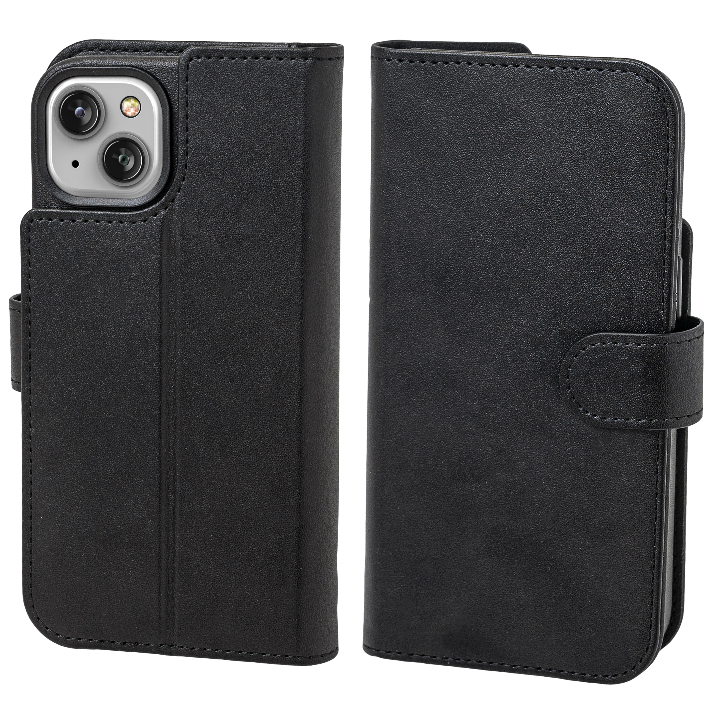iPhone 14 Plus Primo Leather Case in Black and Folio Wallet - MagSafe  Compatible - Encased