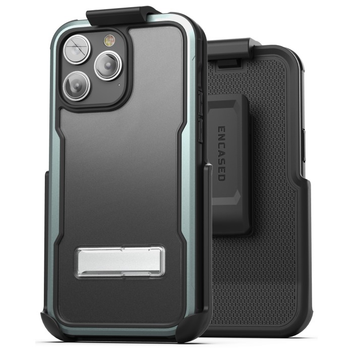 iPhone 14 Pro Max Exos Armor Case with Belt Clip Holster-AL256GMHL