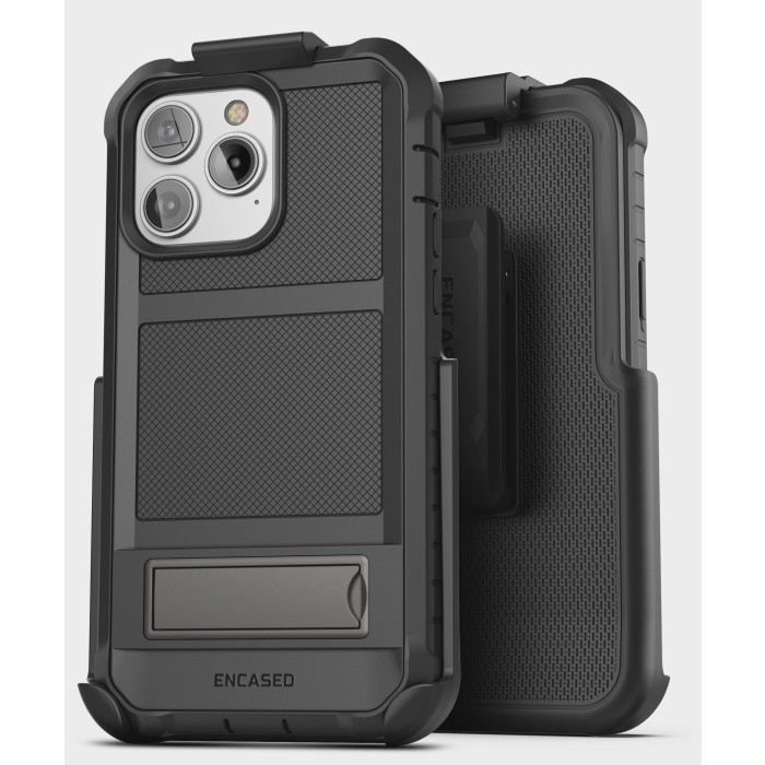 iPhone 14 Pro Falcon Shield Case with Belt Clip Holster-FM255BKHL