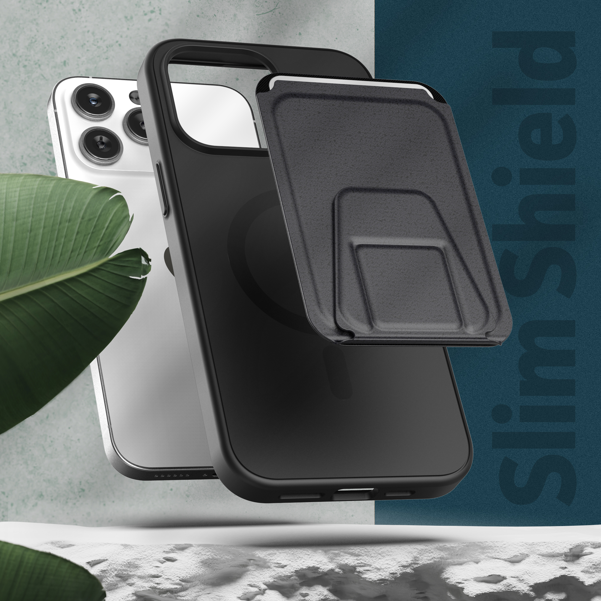SBS Duo Mag Wallet, iPhone 14 Pro Max, black - Smartphone case,  TEBKDETIP1467PK