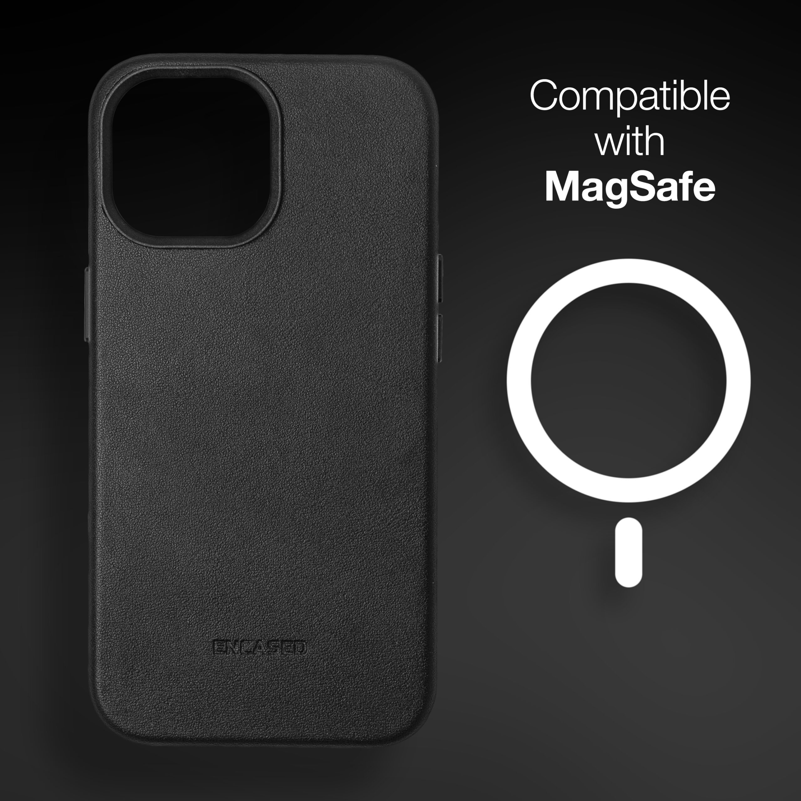 iPhone 14 Pro Slimshield Case in Black with Leather Wallet - MagSafe  Compatible