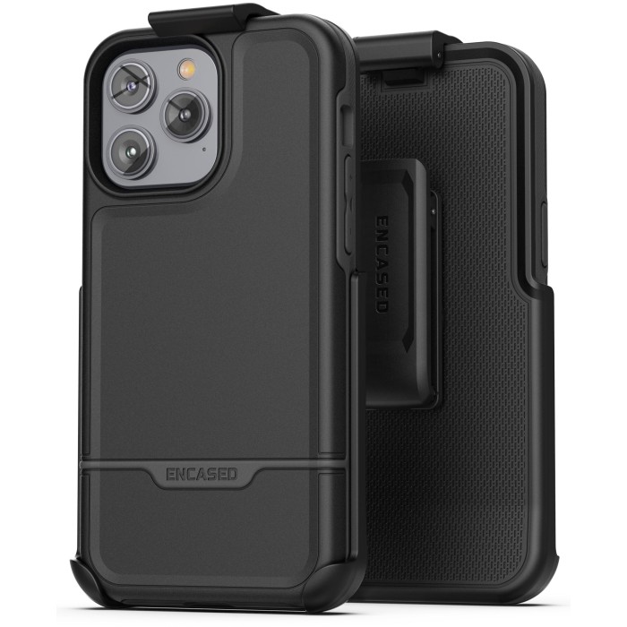 iPhone 14 Pro Max Rebel Case with Belt Clip Holster-RB256BKHL