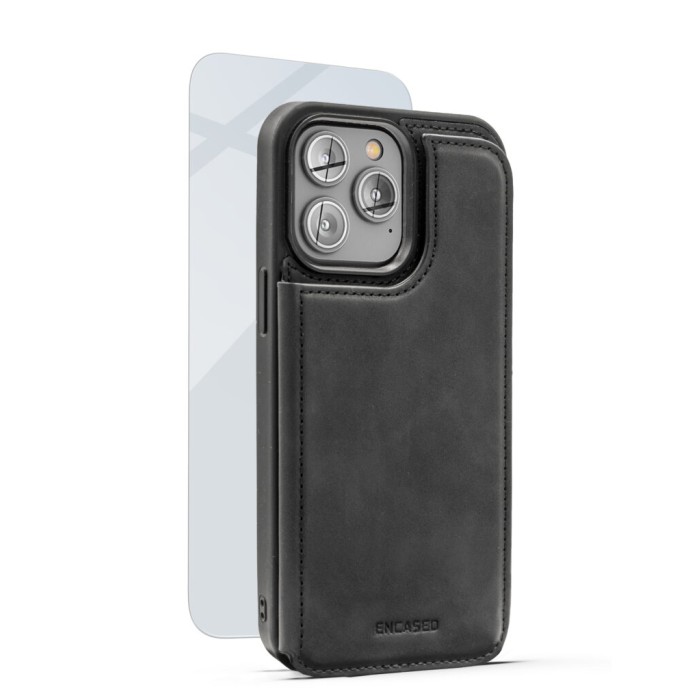 iPhone 14 Pro Max Artura Leather Case in Black and Wallet - MagSafe  Compatible