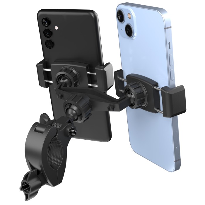 Encased Dual Bike Phone Mount, Adjustable Phone Holder for 2 Cellphones,  Universal fit for Bicycle/M…See more Encased Dual Bike Phone Mount