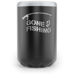 SoHo 12oz Can Cooler - Black  "GONE FISHING"-CC1201